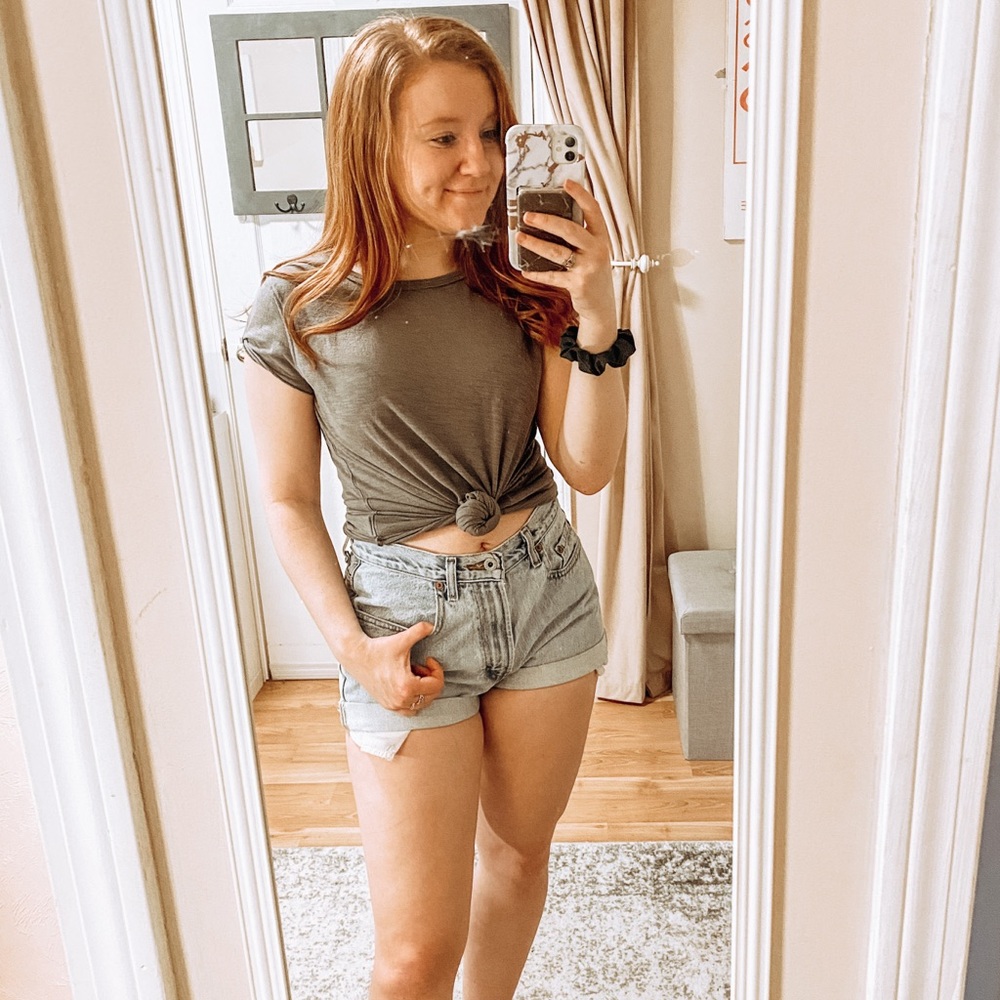 We the Free Blue/Gray T Shirt